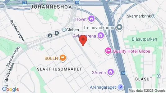Kontorslokaler för uthyrning i Söderort - kort over placeringen