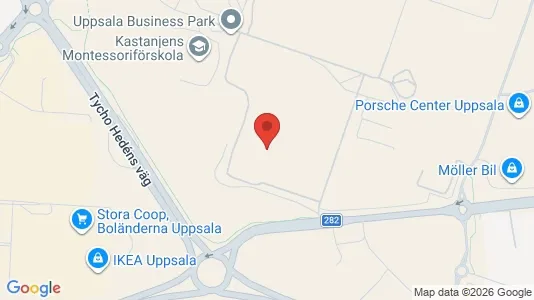 Gewerbeflächen zur Miete i Uppsala – Foto von Google Street View