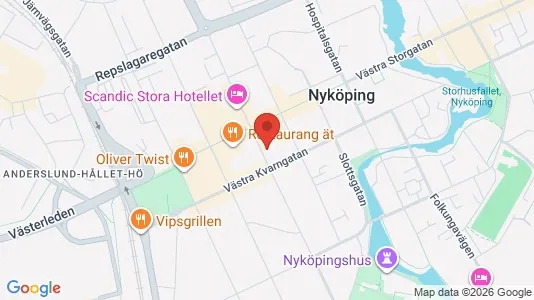 Kontorlokaler til leje i Nyköping - Foto fra Google Street View