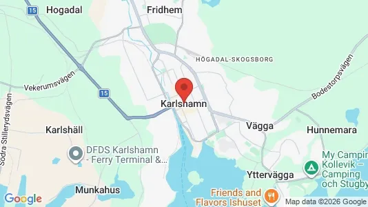 Espacios de oficina En alquiler i Karlshamn - Foto de Google Street View