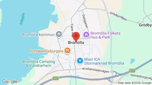 Ladenlokale zur Miete i Bromölla – Foto von Google Street View