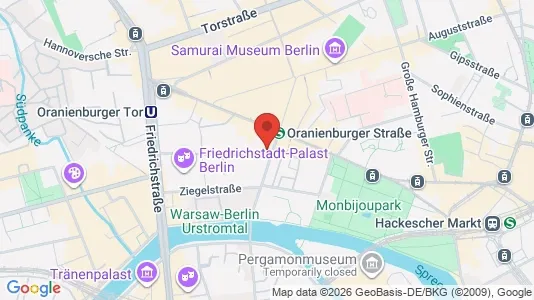 Kontorslokaler för uthyrning i Berlin Mitte - kort over placeringen