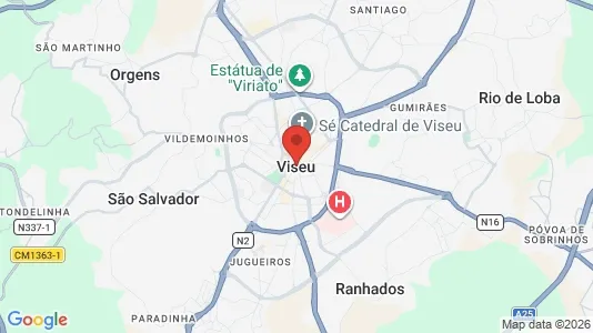 Ladenlokale zur Miete i Viseu – Foto von Google Street View