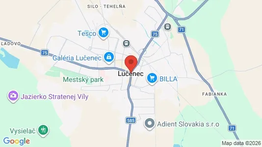 Kaupat Vuokrattavana i Lučenec - Kuva Google Street Viewstä