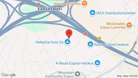 Lager til leie i Espoo – Bilde fra Google Street View