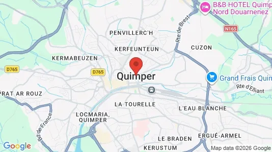 Liikekiinteistöt Vuokrattavana i Quimper - Kuva Google Street Viewstä
