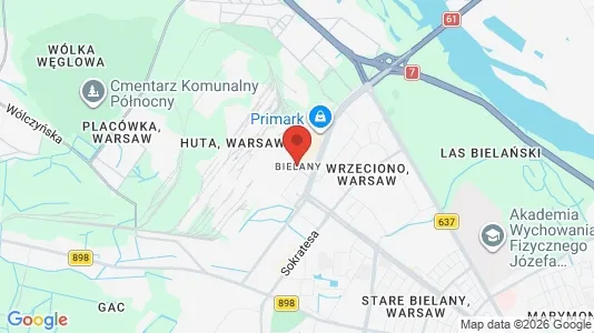 Varastot Vuokrattavana i Varsova Bielany - Kuva Google Street Viewstä