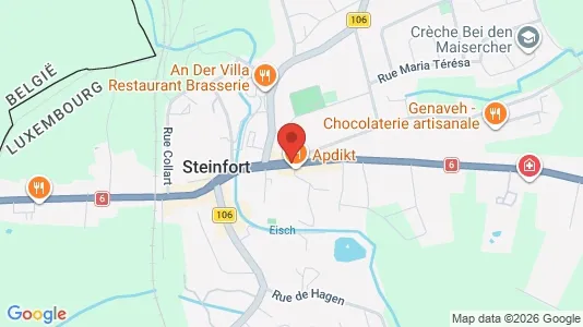 Varastot Vuokrattavana i Steinfort - Kuva Google Street Viewstä