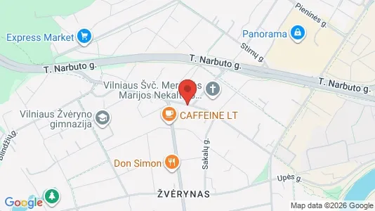 Gewerbeflächen zur Miete i Vilnius Žvėrynas – Foto von Google Street View