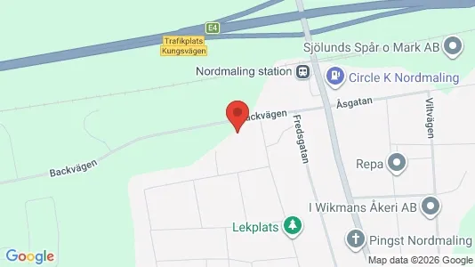Commercial properties for sale i Nordmaling - kort over placeringen