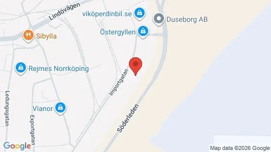 Lokaler til leje i Norrköping - kort over placeringen