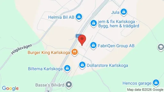 Lokaler til leje i Karlskoga - Foto fra Google Street View