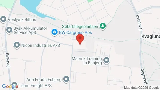 Varastot Vuokrattavana i Esbjerg Ø - Kuva Google Street Viewstä