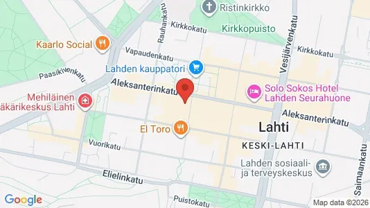 Kontorer til leie i Lahti - kort over placeringen