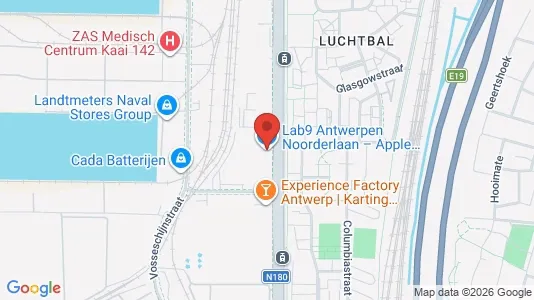 Toimistotilat Vuokrattavana i Stad Antwerp - kort over placeringen