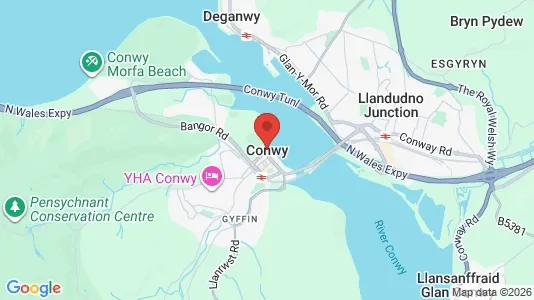 Commercial properties for sale i Conwy - Gwynedd - kort over placeringen