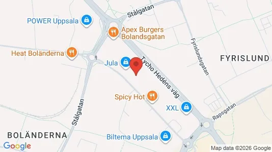 Lager til leie i Uppsala – Bilde fra Google Street View