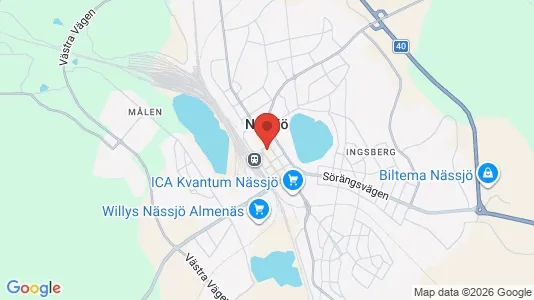 Kaupat Vuokrattavana i Nässjö - Kuva Google Street Viewstä