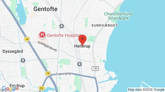 Butikslokaler till salu i Hellerup – Foto från Google Street View