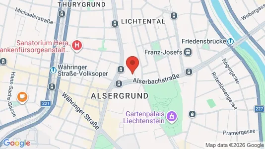 Espacios de oficina En alquiler i Viena Alsergrund - kort over placeringen