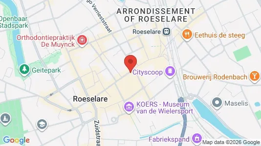 Lokaler til leje i Roeselare - Foto fra Google Street View