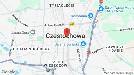 Lagerlokaler för uthyrning i Częstochowski – Foto från Google Street View