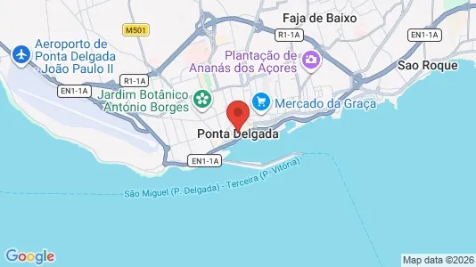 Lagerlokaler til leje i Ponta Delgada - Foto fra Google Street View