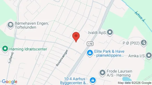 Office spaces for sale i Hørning - kort over placeringen