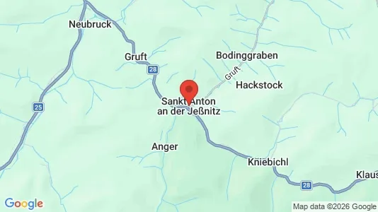 Butikslejemål til leje i Sankt Anton an der Jeßnitz - kort over placeringen