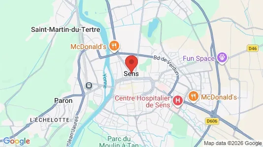 Varastot Vuokrattavana i Sens - Kuva Google Street Viewstä