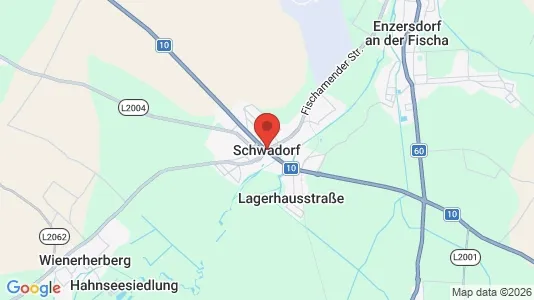 Tiendas En alquiler i Schwadorf - kort over placeringen