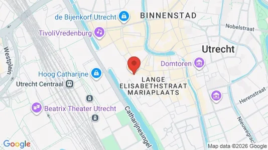 Office spaces for rent i Utrecht Binnenstad - kort over placeringen
