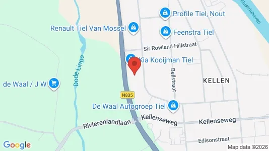 Kontorlokaler til leje i Tiel - Foto fra Google Street View