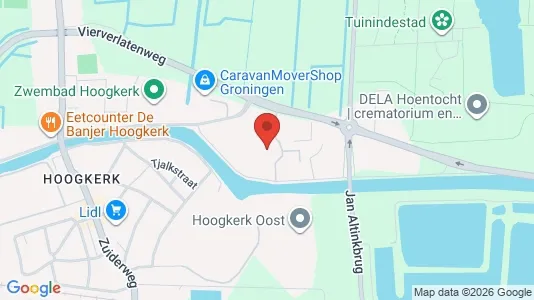 Commercial properties for rent i Groningen - kort over placeringen