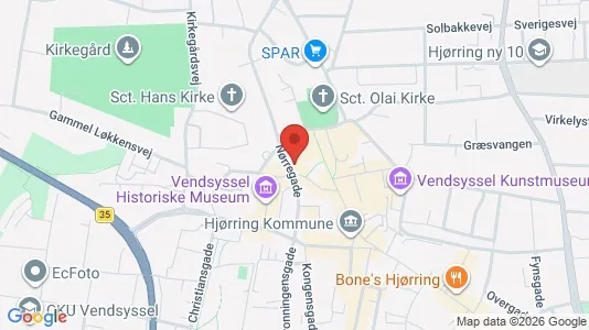Commercial properties for sale i Hjørring - kort over placeringen