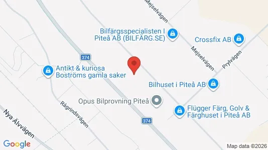 Liikekiinteistöt Vuokrattavana i Piteå - Kuva Google Street Viewstä