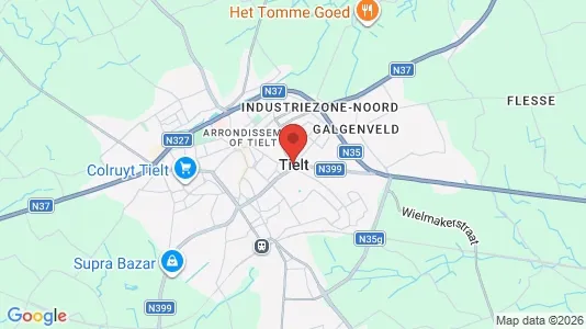 Værkstedslokaler til leje i Tielt - Foto fra Google Street View