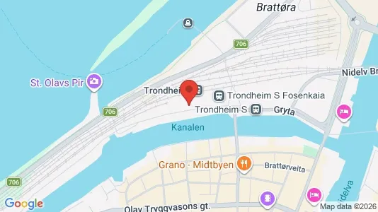 Kontorer til leie i Trondheim Midtbyen – Bilde fra Google Street View