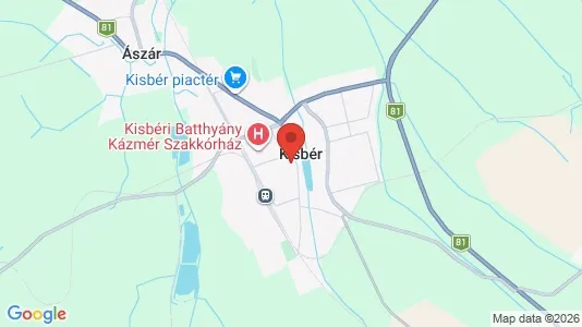 Liikekiinteistöt Myynnissä i Kisbéri - kort over placeringen