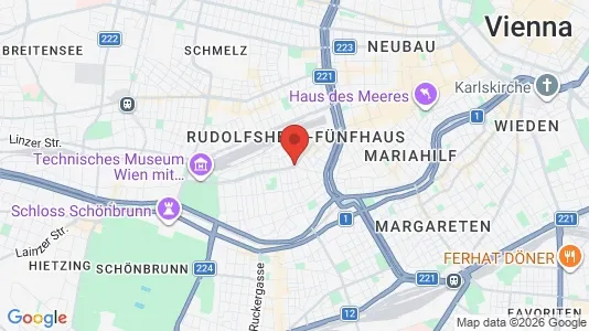 Büros zur Miete i Wien Rudolfsheim-Fünfhaus - kort over placeringen