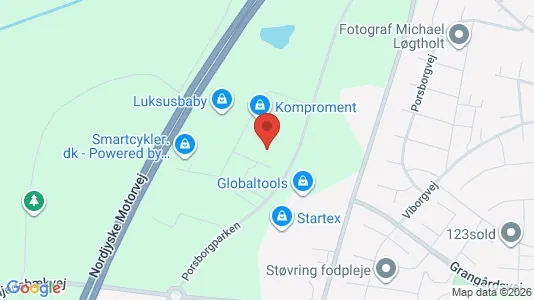 Varastot Vuokrattavana i Støvring - Kuva Google Street Viewstä