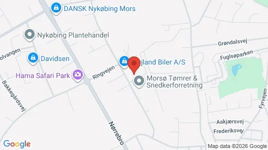 Warehouses for sale i Nykøbing Mors - kort over placeringen