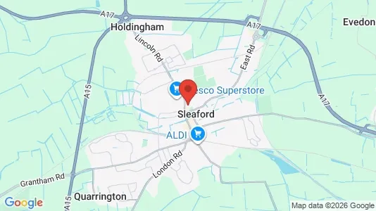 Büros zur Miete i Sleaford - Lincolnshire - kort over placeringen