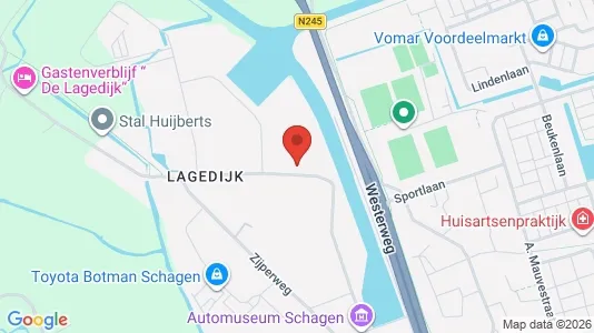 Gewerbeflächen zur Miete i Schagen – Foto von Google Street View