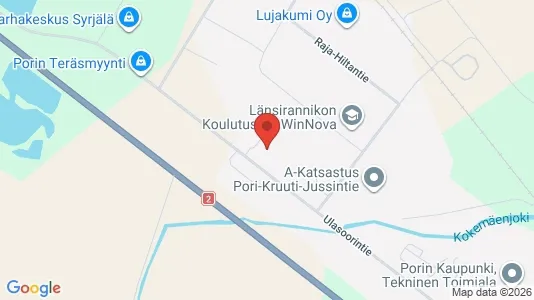Nieruchomości komercyjne Na sprzedaż i Pori - kort over placeringen