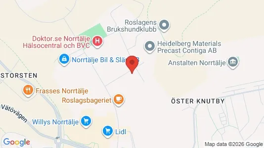 Lokaler til leie i Norrtälje - kort over placeringen