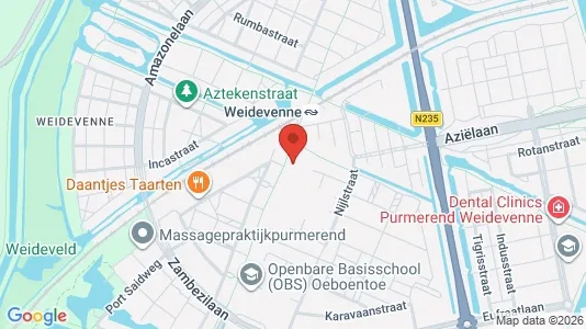 Lokaler til salgs i Purmerend - kort over placeringen