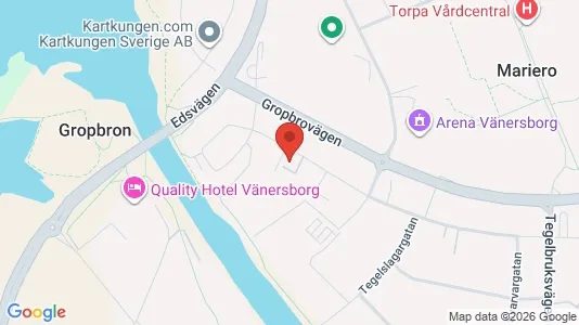 Företagslokaler för uthyrning i Vänersborg – Foto från Google Street View