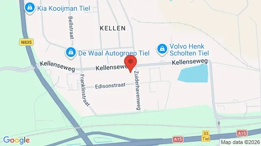 Gewerbeflächen zur Miete i Tiel – Foto von Google Street View