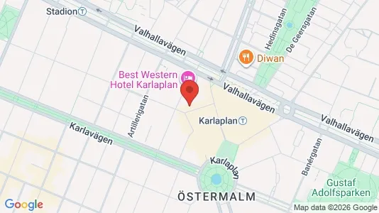 Kontorer til leie i Östermalm - kort over placeringen